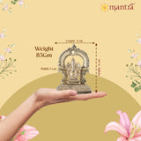 MANTRA DIVIT Pure Brass Made Ganesh Idol (Polished Lacquer Finish) (2.4” Height)