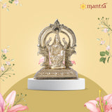 Mantra Gold Coatings Pure Brass Idol Lakshmi with Arch (Polished Lacquer Finish) (2.4" Height)