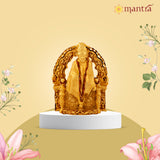 MANTRA DIVIT Pure brass Made Shiradi Sai Baba Statue (24K Gold Plated) (3” Height)