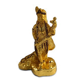 Mantra DIVIT Lord Murugan Statue with Peacock | Pure Brass Made God Idol (24k Gold Plated), Lord Murugan Idol for Home Decoration, Car Dashboard, Office Desks, Pooja Room, Gifting (2.4” Height)