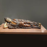 Sleeping Buddha (SP,38") - mantra gold coatings 
