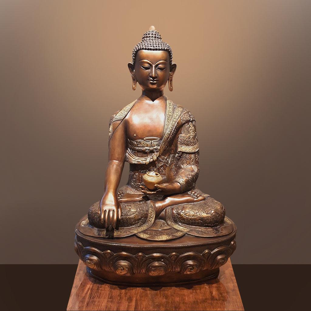 Buddha Life Story 33.6" - mantra gold coatings 