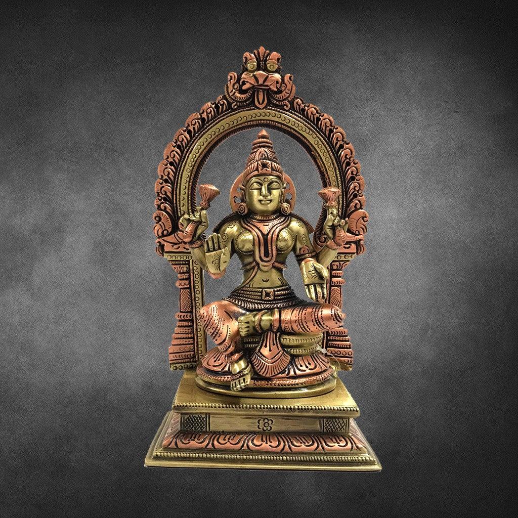 Lakshmi With Arch  8" - mantra gold coatings 