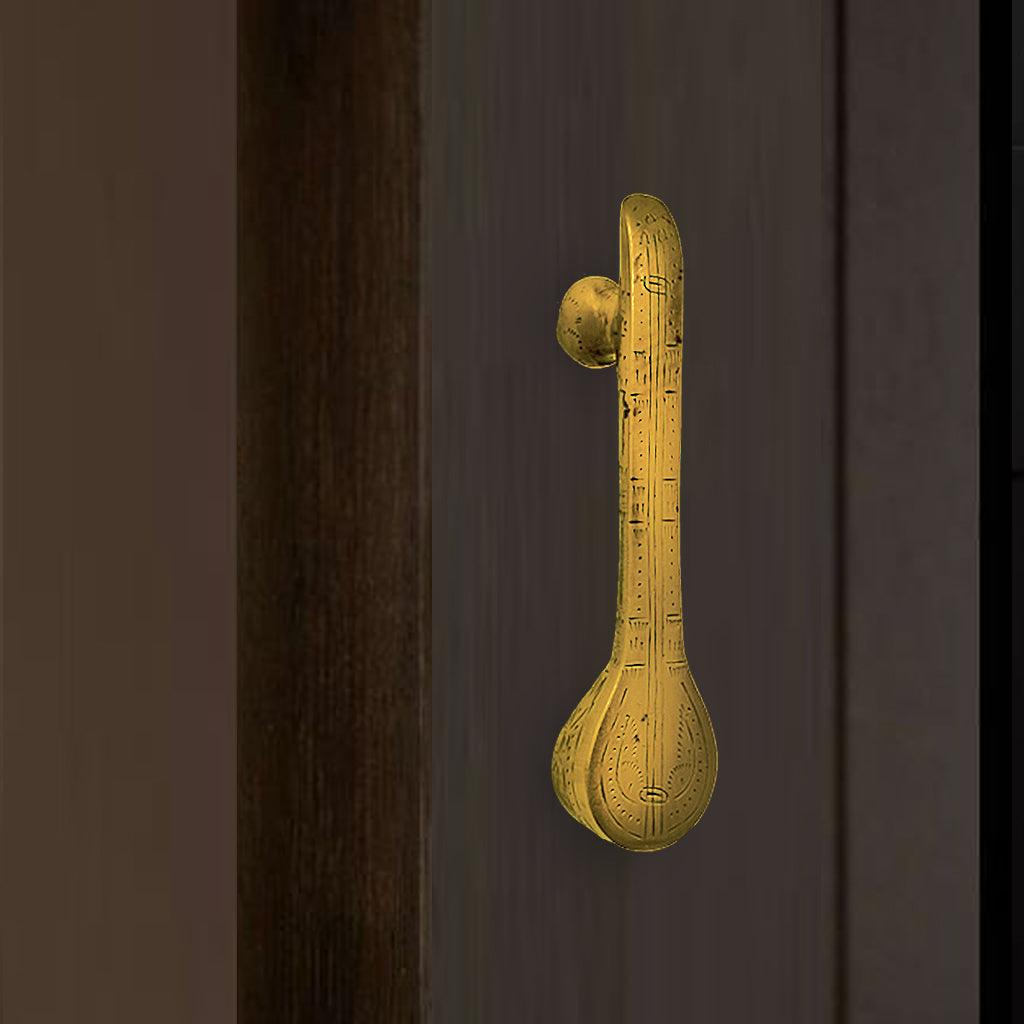 Veena Door Handle 8" - mantra gold coatings 