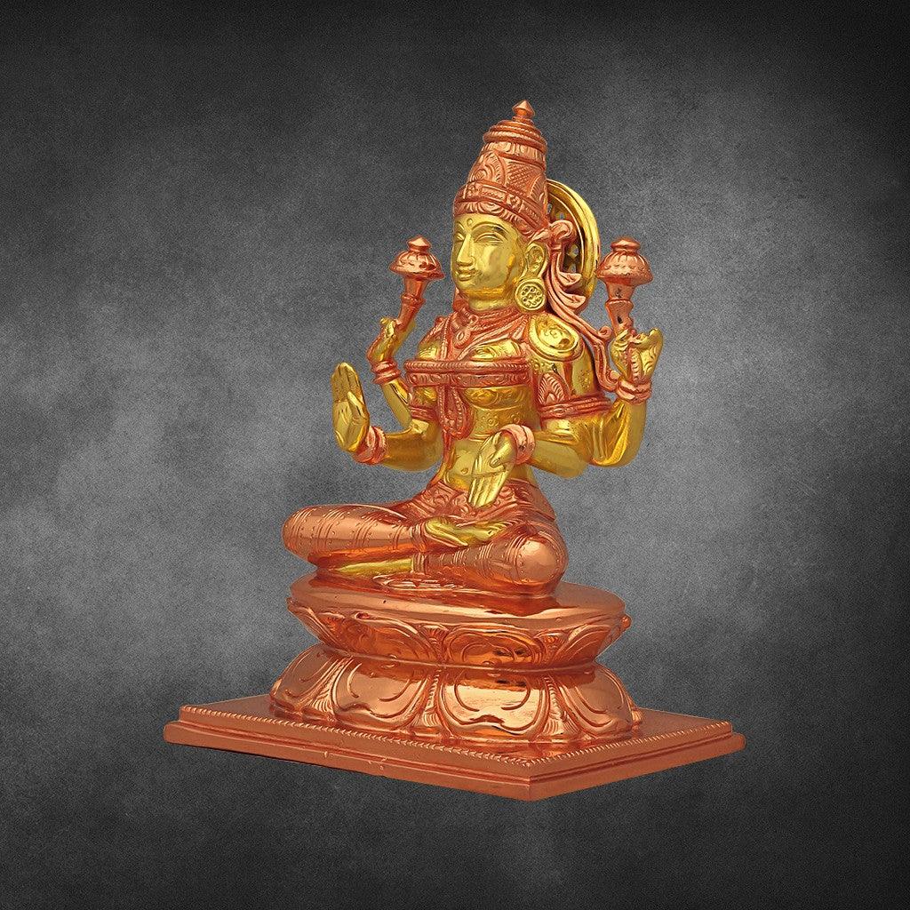 Uthama Lakshmi  8" - mantra gold coatings 