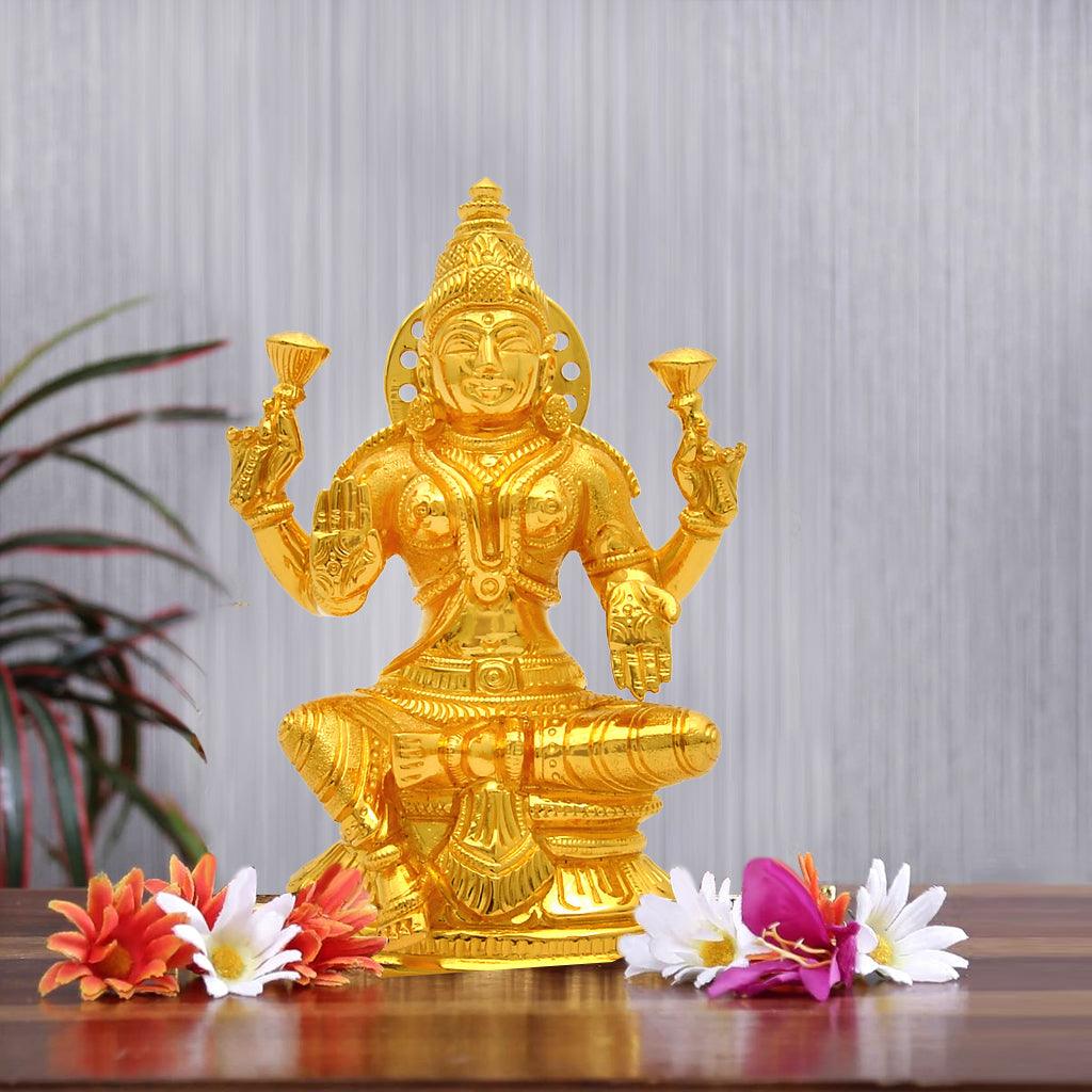 Lakshmi With Base 5.2" - mantra gold coatings 
