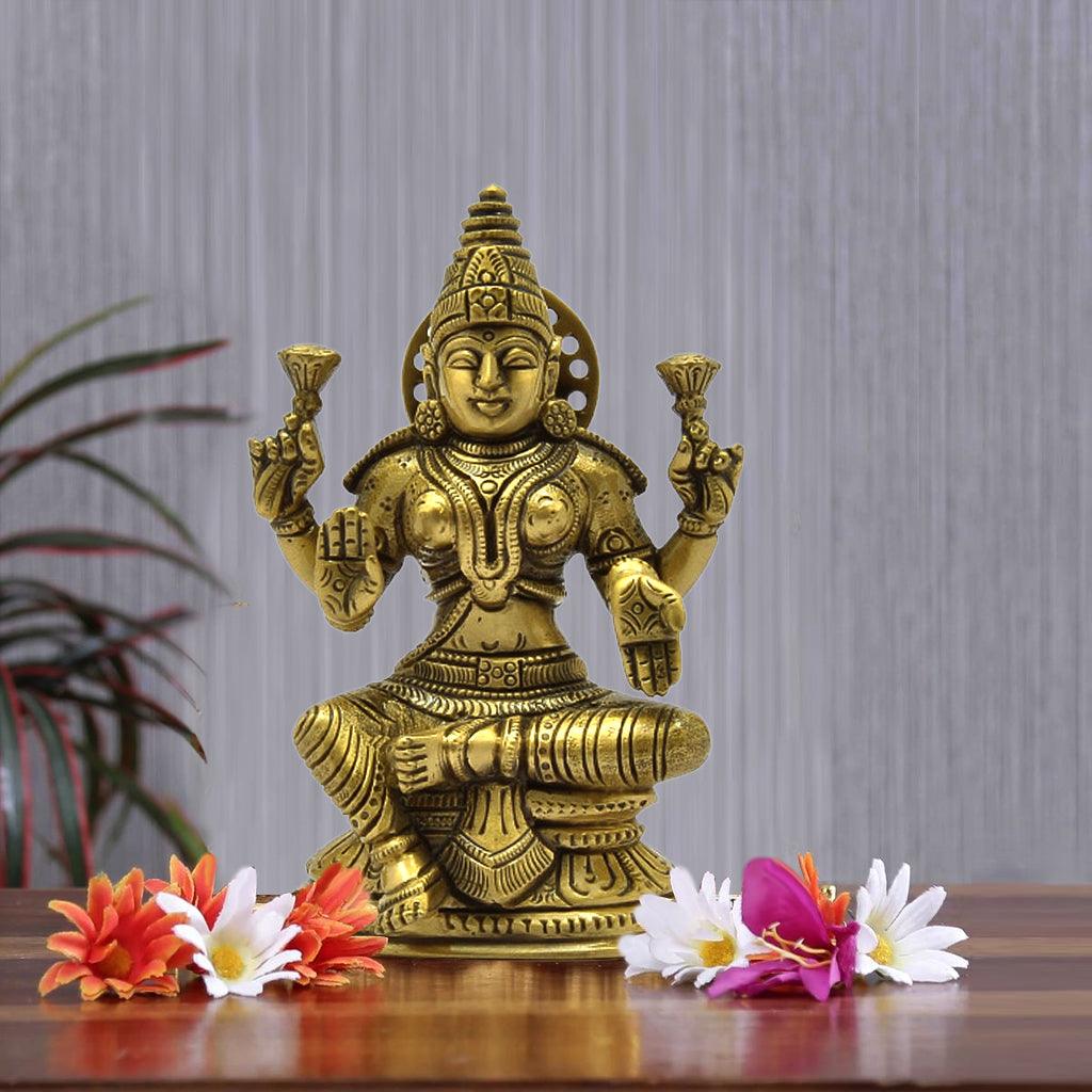 Lakshmi With Base 5.2" - mantra gold coatings 