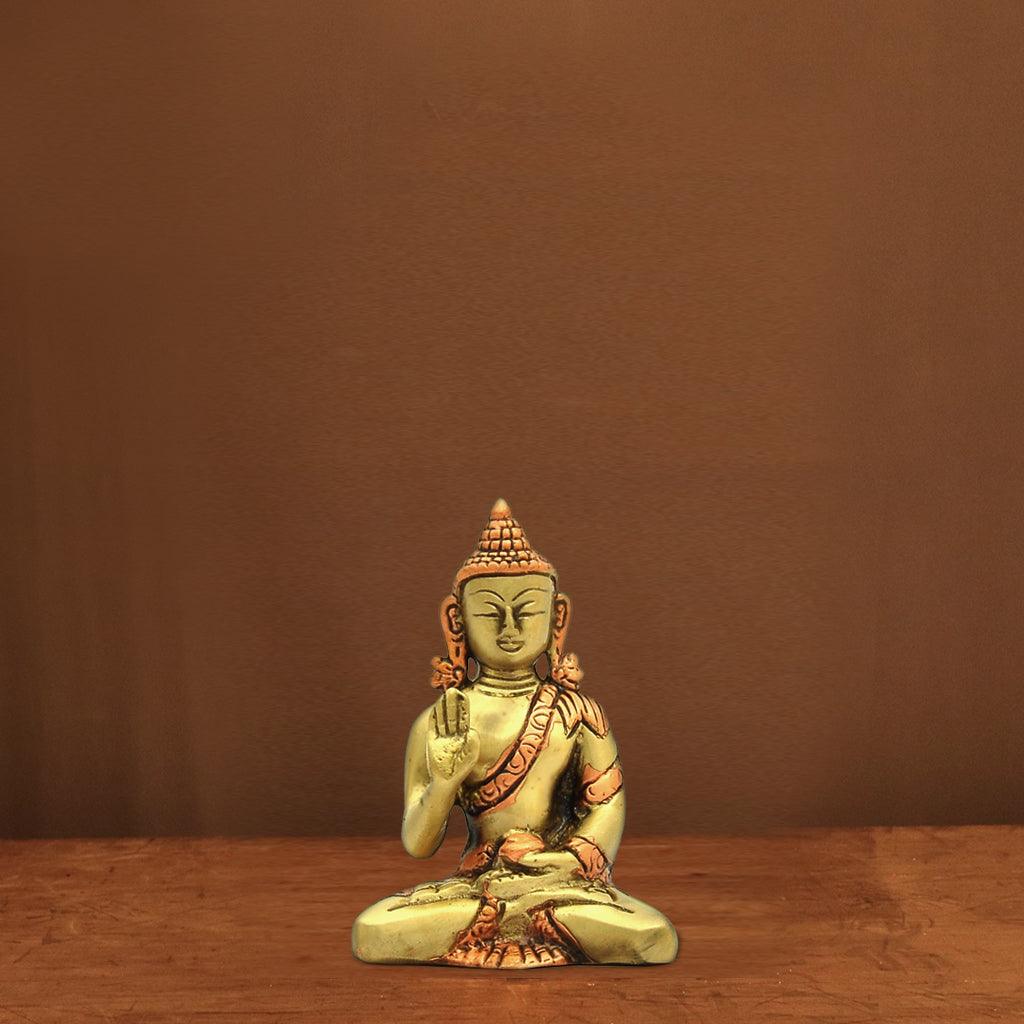 Buddha  3.2" - mantra gold coatings 