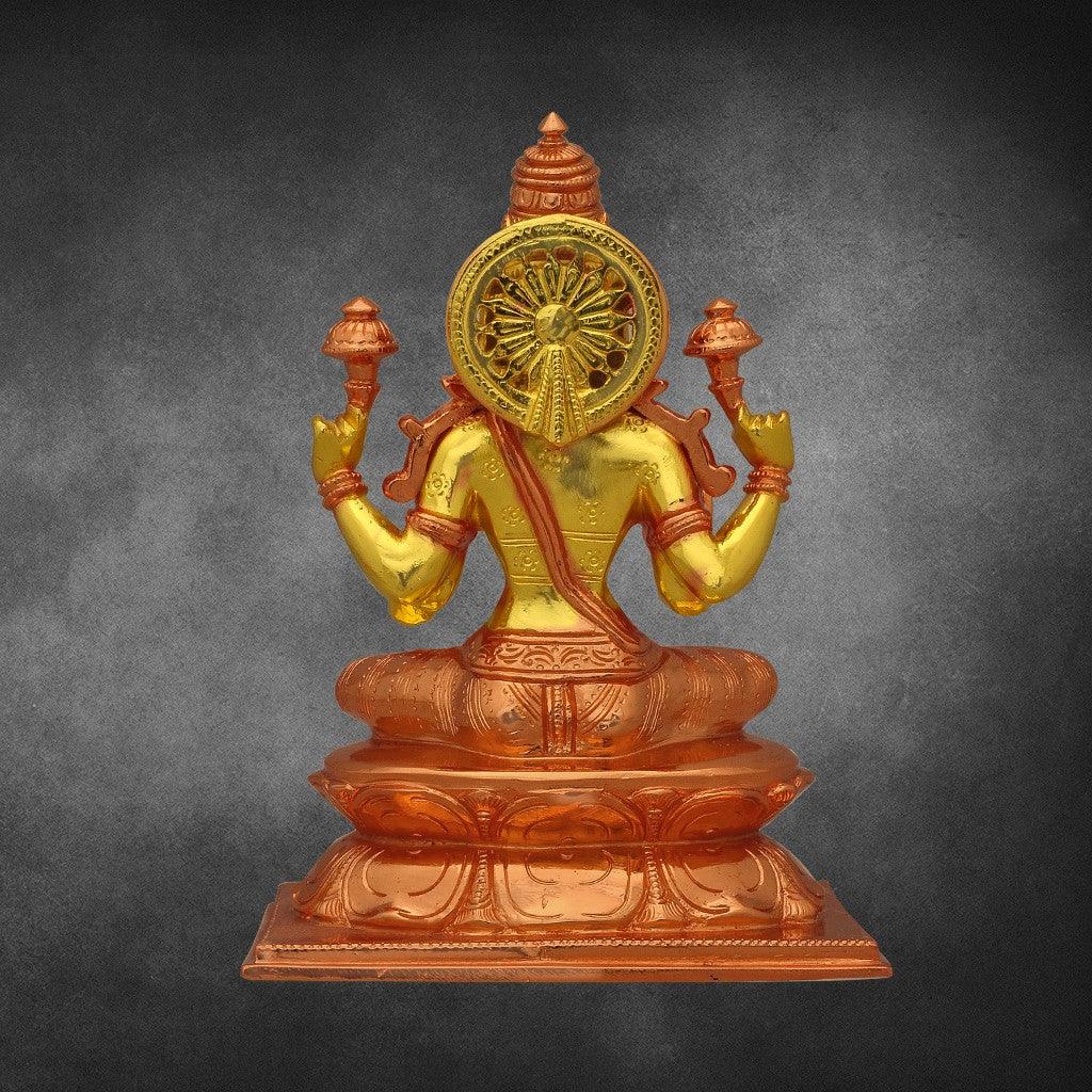 Uthama Lakshmi  8" - mantra gold coatings 