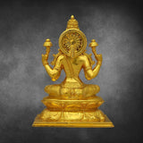 Uthama Lakshmi  8" - mantra gold coatings 