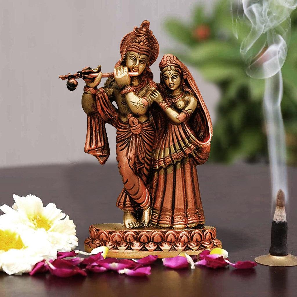 Radha Krishna 6" - mantra gold coatings 
